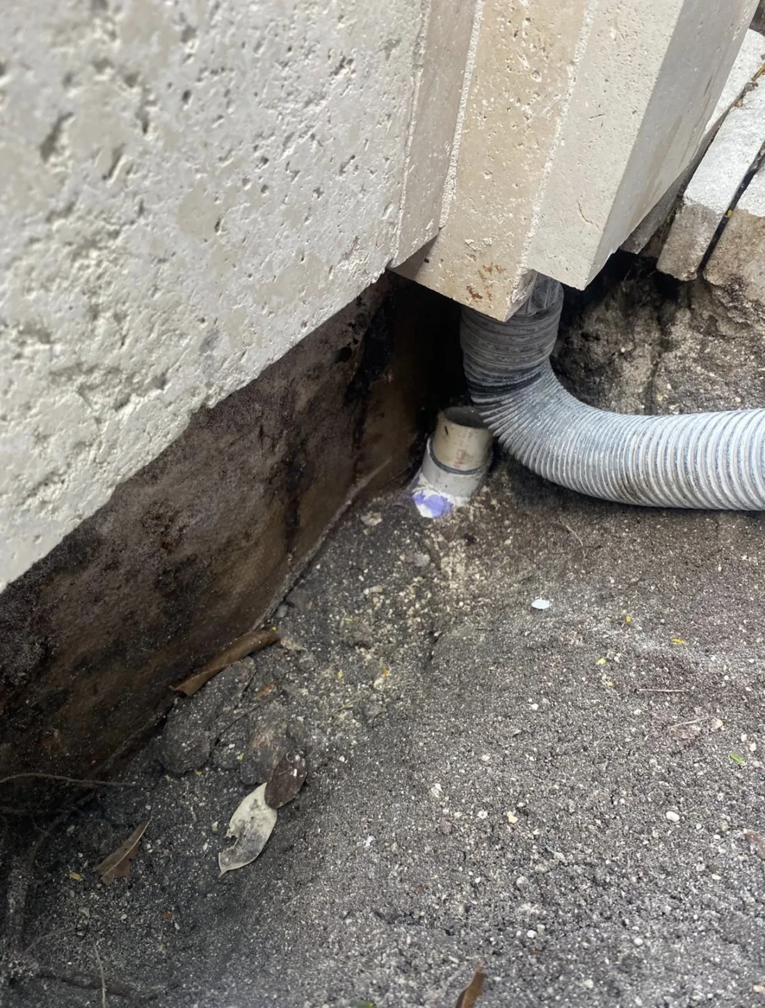Pipework near pool structure